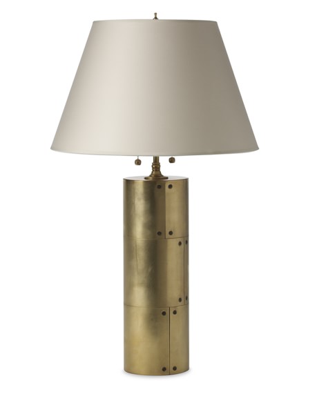 Riveted Metal Table Lamp