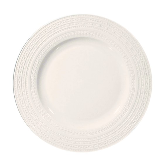 La Porcellana Bianca Casale Rim Dinner Plates, Set of 4