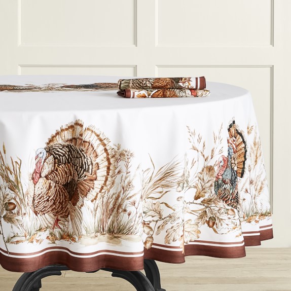 Autumn Plymouth Turkey Tablecloth, 90