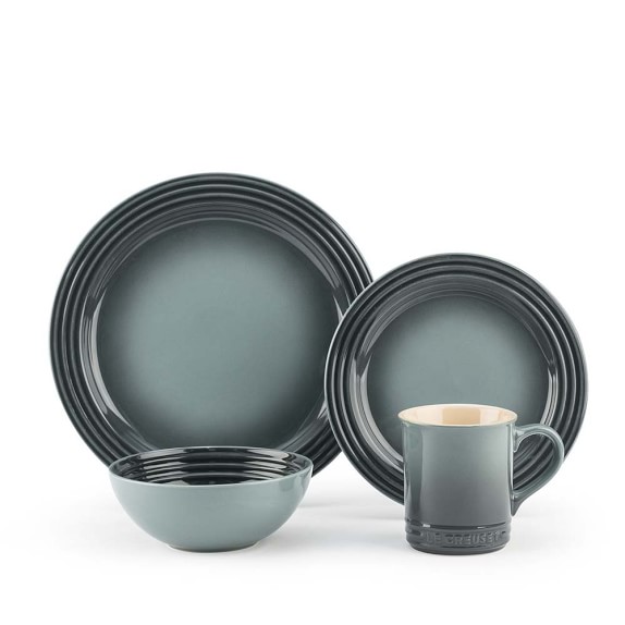 Le Creuset 16-Piece Dinnerware Set with Cereal Bowl, Ocean