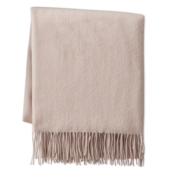 Solid Cashmere Throw, 50