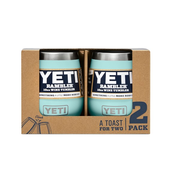YETI Rambler Wine Glasses, 2 Pack, 10-Oz., Seafoam