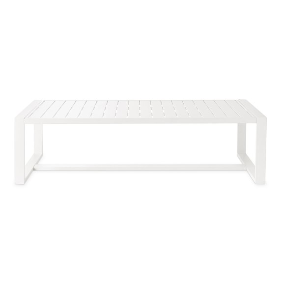 Santa Barbara Outdoor Large Coffee Table, White