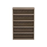 Navarro Hutch with Wine Rack, Solid Oak