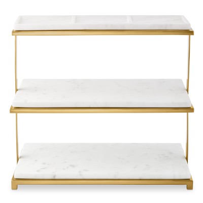 Marble &amp; Brass 3 Tiered Stand