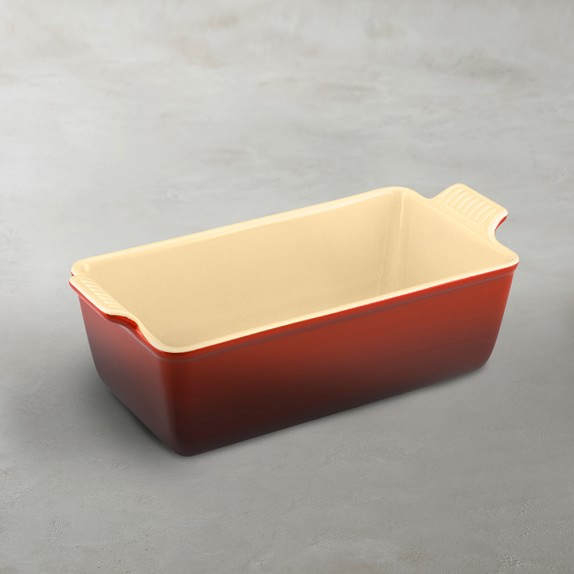 Le Creuset Heritage Stoneware Loaf Pan, Small, Red
