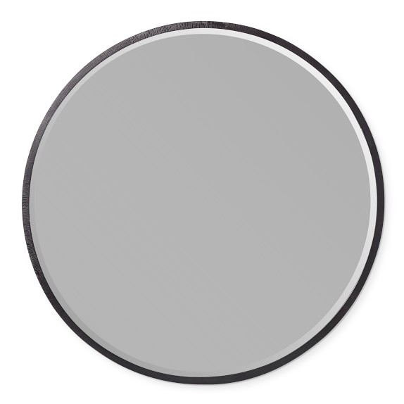 Brixton Textured Metal Round Mirror Oil Rubbed Bronze