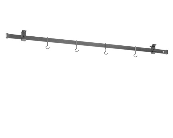 Enclume Low Ceiling Bar Pot Rack 60 Hammered Steel Williams