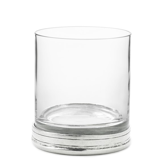 Pewter Double Old-Fashioned Glasses, Set of 2