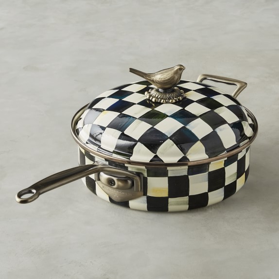 MacKenzie-Childs Sauté Pan, 3-Qt., Courtly Check