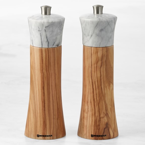 Swissmar Olivewood & Marble Pepper Mill, 8