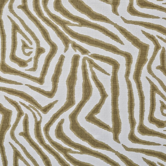 Fabric By The Yard, Printed Zebra Ikat, Sand Williams Sonoma