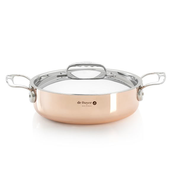 de Buyer Prima Matera Sauteuse with Lid & feat. Handle, 5-Qt.