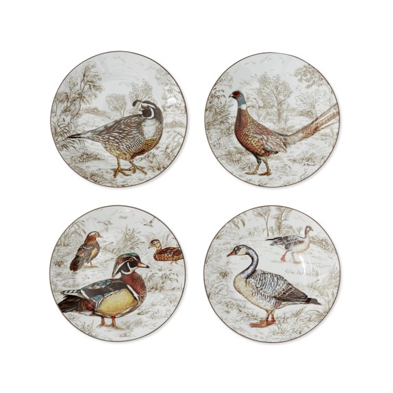 Plymouth Birds Salad Plates, Set of 4