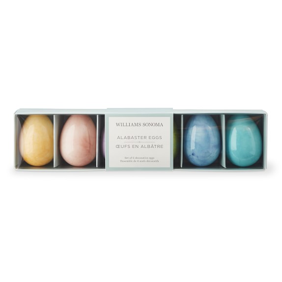 Alabaster Eggs, Set of 6