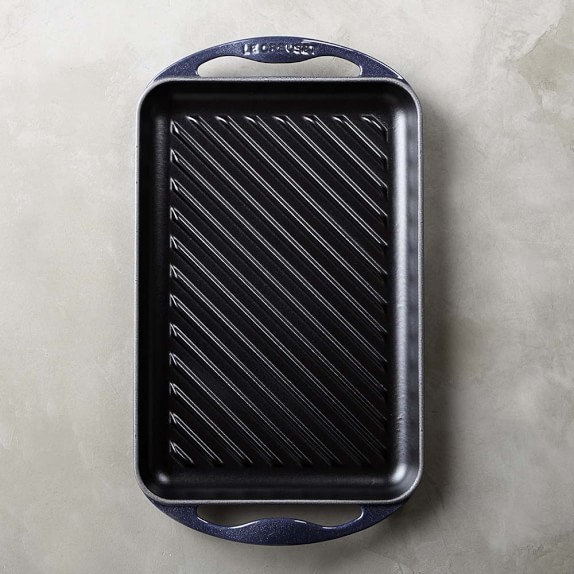Le Creuset Rectangular Skinny Grill, Midnight Blue