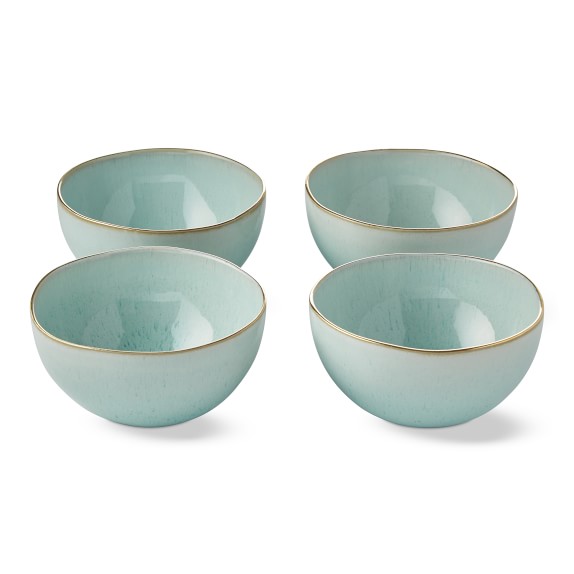 Drip Glaze Snack Bowl, Turquoise