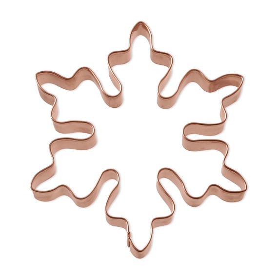 Copper Snowflake Cookie Cutter, Large