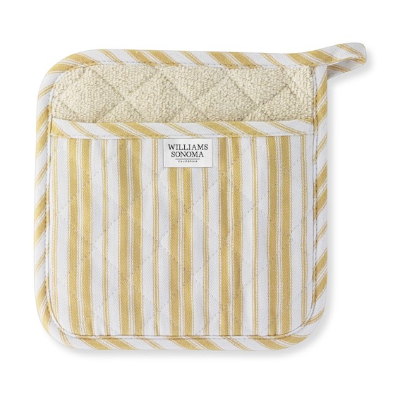 Williams Sonoma Striped Pot Holder Jojoba Yellow Williams Sonoma