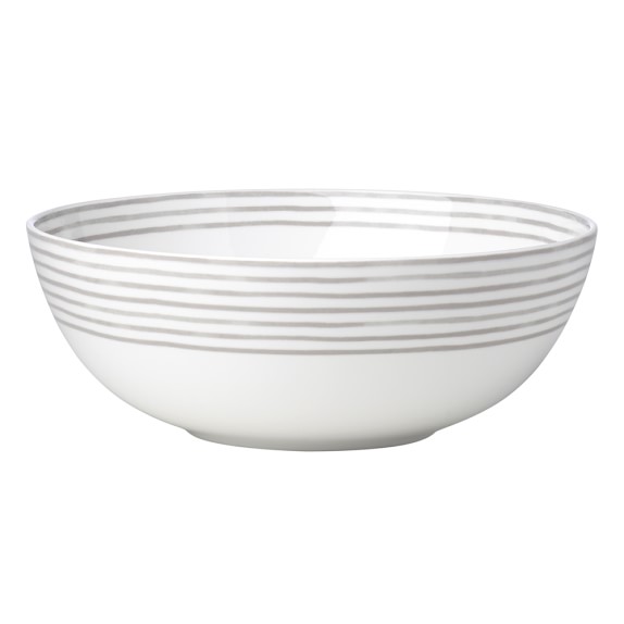 kate spade new york Charlotte Street Serving Bowl, Grey
