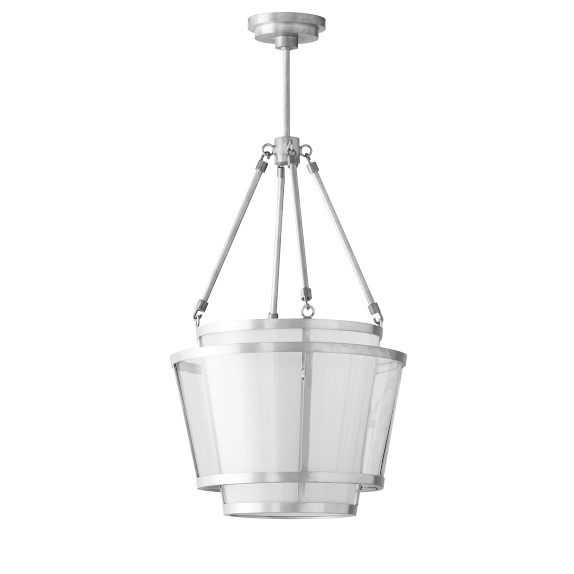 Tarida Indoor/Outdoor Pendant, Polished Aluminum