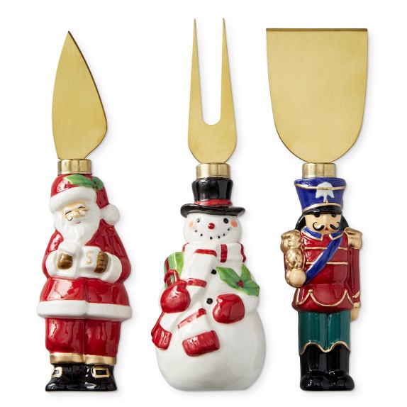 Twas the Night Figural Cheese Knives, Set of 3