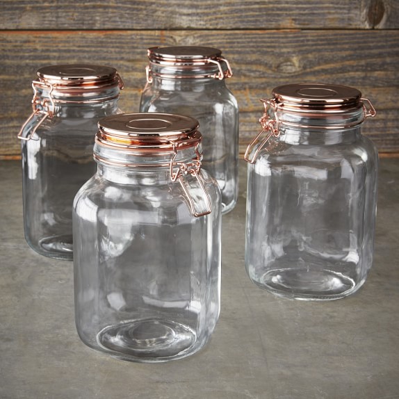 Kinetic Copper Canning Jar Set, 68oz