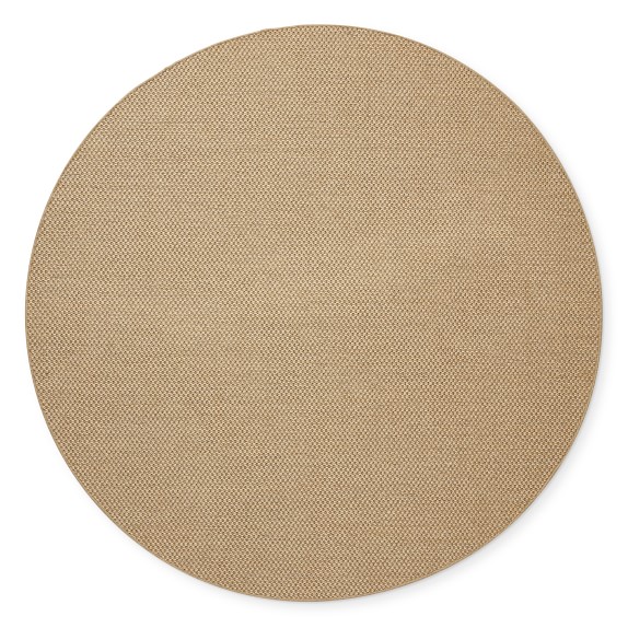 Canyon Sisal Rug, 8' Round, Halite, Serged Edge