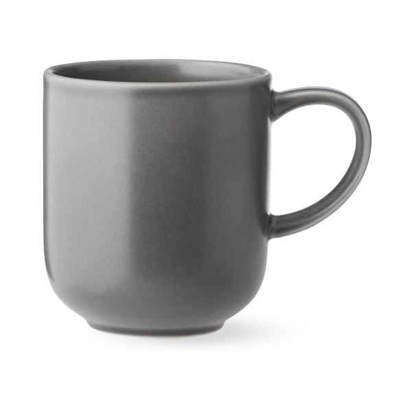 Terre Mugs, Set of 4, Matte Grey