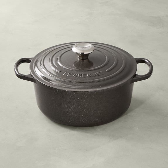 Le Creuset Signature Cast-Iron Round Dutch, 5 1/2-Qt., Midnight Grey
