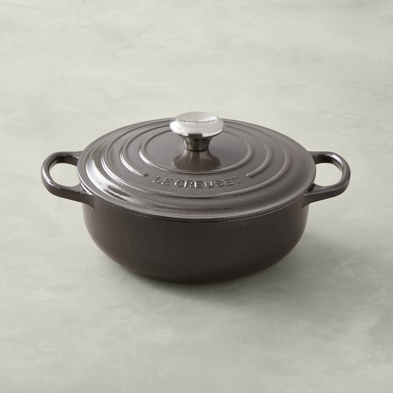 Le Creuset Signature Cast-Iron 3 1/2-Qt. Essential Oven, Midnight Grey