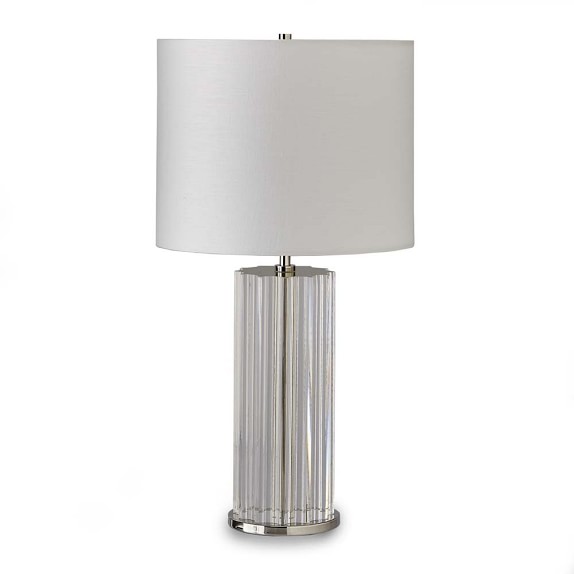 Fluted Crystal Table Lamp