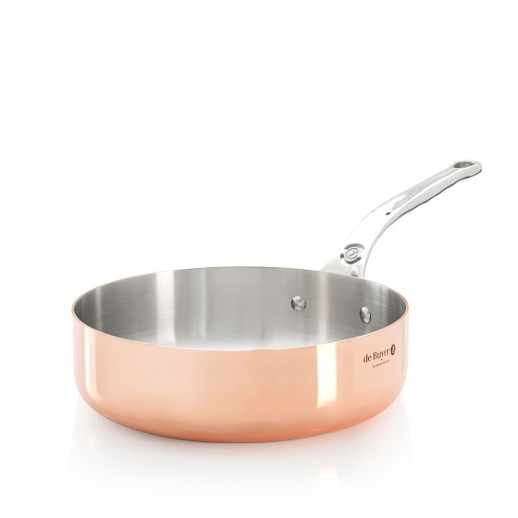 de Buyer Prima Matera Copper Sauté Pan with feat. Handle, 3 1/4-Qt.