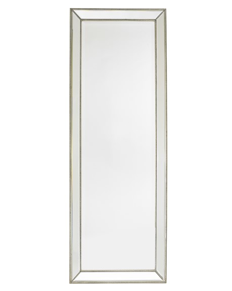 Channing Silver Beading Floor Mirror Williams Sonoma