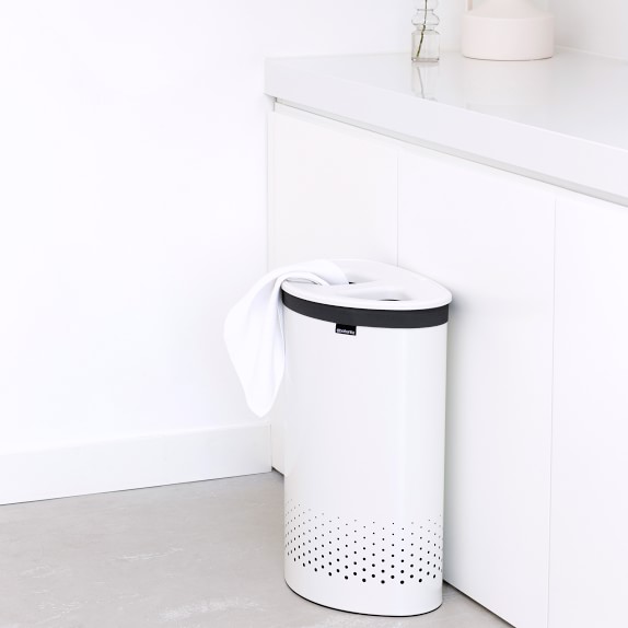 Brabantia Dual Laundry Bin, 55Liter, White Williams Sonoma