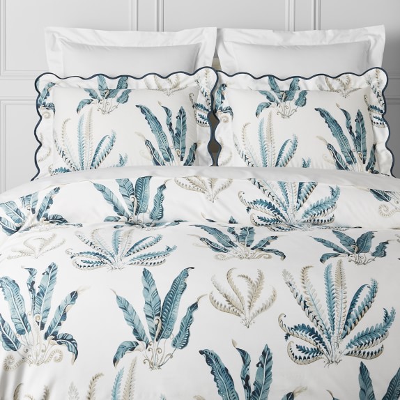 Fern Grove Printed Organic Duvet Cover Shams Williams Sonoma