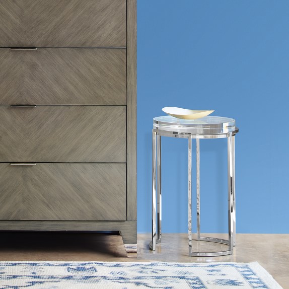 Lago Acrylic Accent Table End Table Williams Sonoma