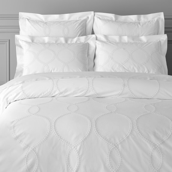 Eyelet Wave Duvet Cover Shams Williams Sonoma