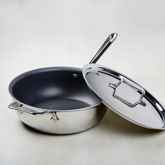 AllClad d5 StainlessSteel Nonstick Essential Pan Williams Sonoma