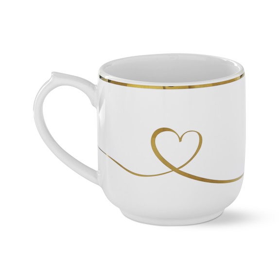 Gold Heart Coffee Mug Love Williams Sonoma Coffee Mug Love Williams Sonoma