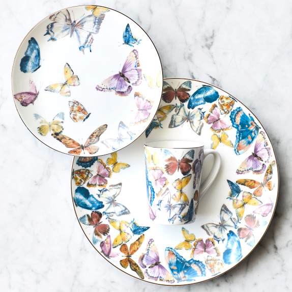 Home & Garden Williams Sonoma Floral Meadow Butterfly Salad Plates