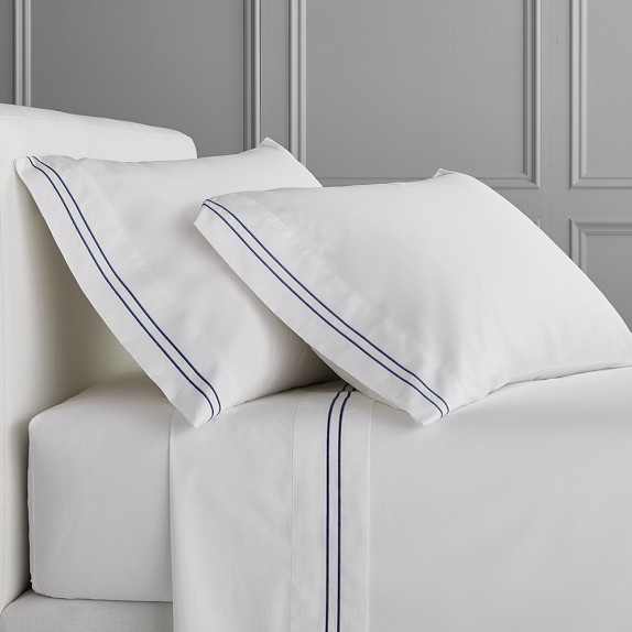 Chambers Italian Hotel Embroidered Sheet Set Williams Sonoma