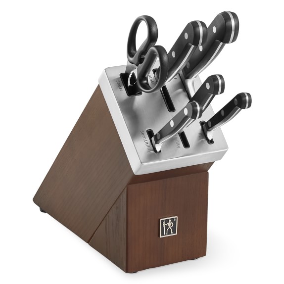 Zwilling JA Henckels 7Piece Gourmet SelfSharpening Knife Block Set Williams Sonoma