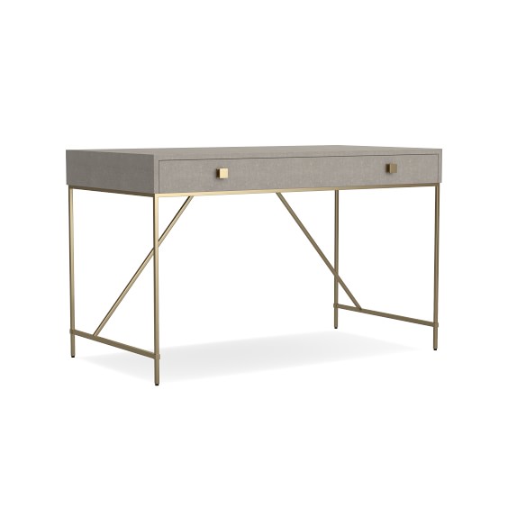 Faux Shagreen Desk Williams Sonoma