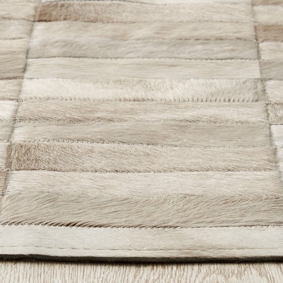 Pieced Tile Cowhide Rug Williams Sonoma