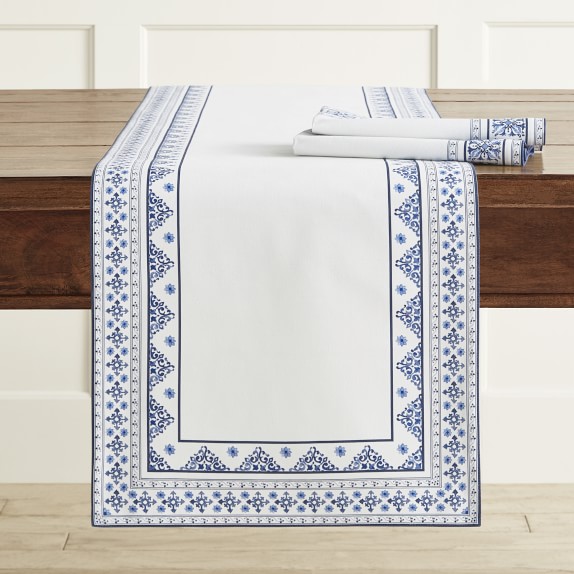 Porto Tile Table Runner Williams Sonoma