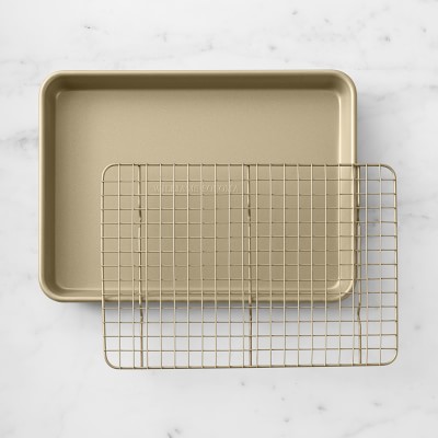 Williams Sonoma Goldtouch® Non-Corrugated Quarter Sheet Pan with Rack