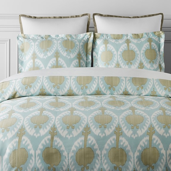 Printed Marrakesh Ikat Duvet Cover Shams Williams Sonoma