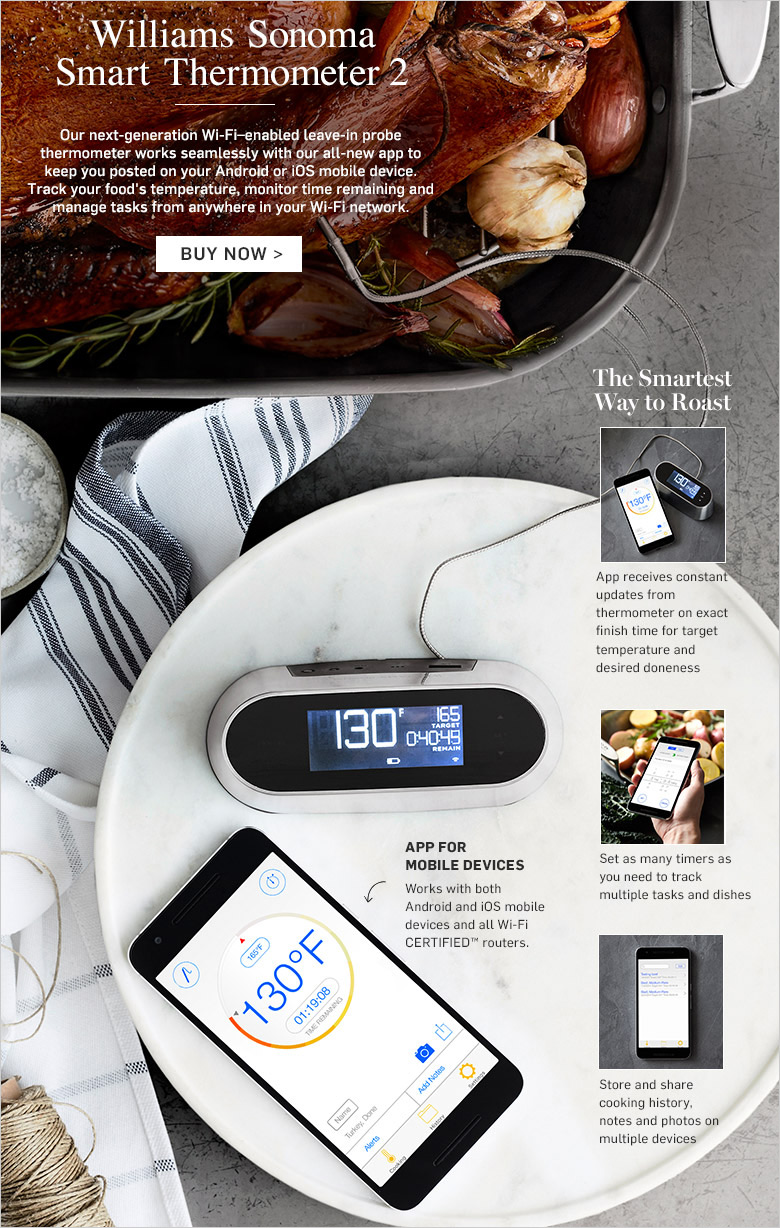 Smart Tools Wireless and Wifi Thermometer Williams Sonoma