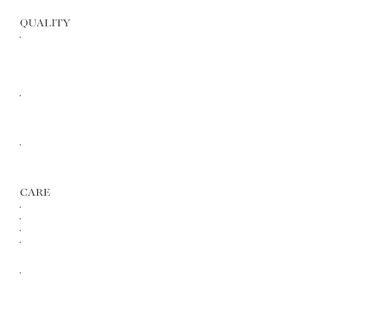 Quality & Care